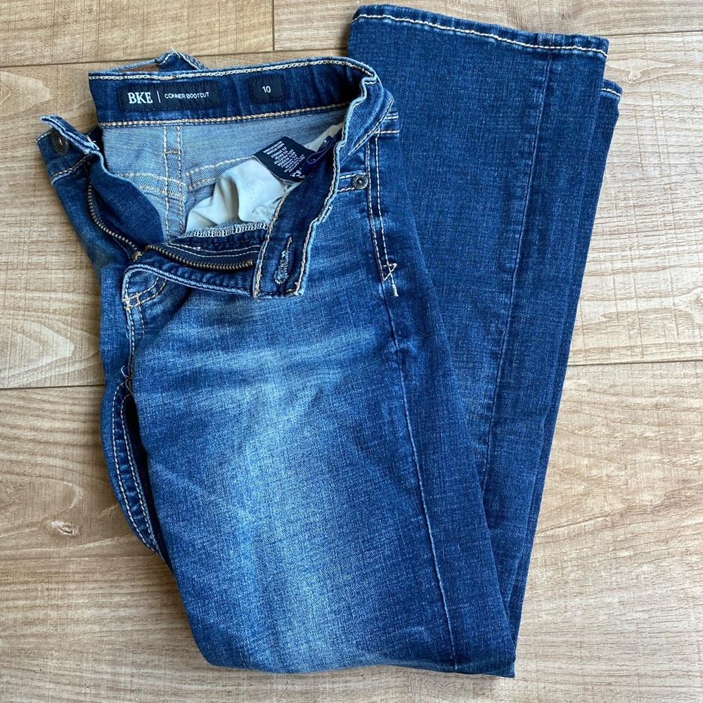 BKE Blue Straight Jeans Classic Denim
